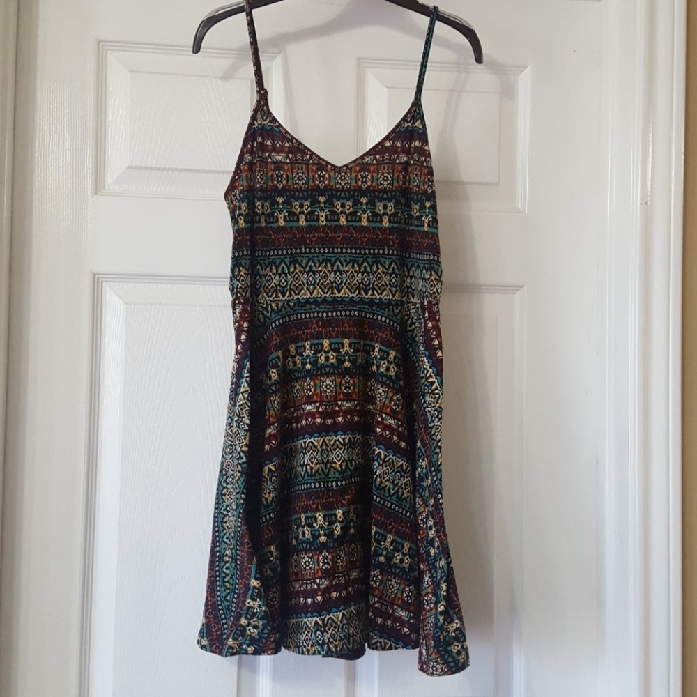 Spaghetti strap skater skirt